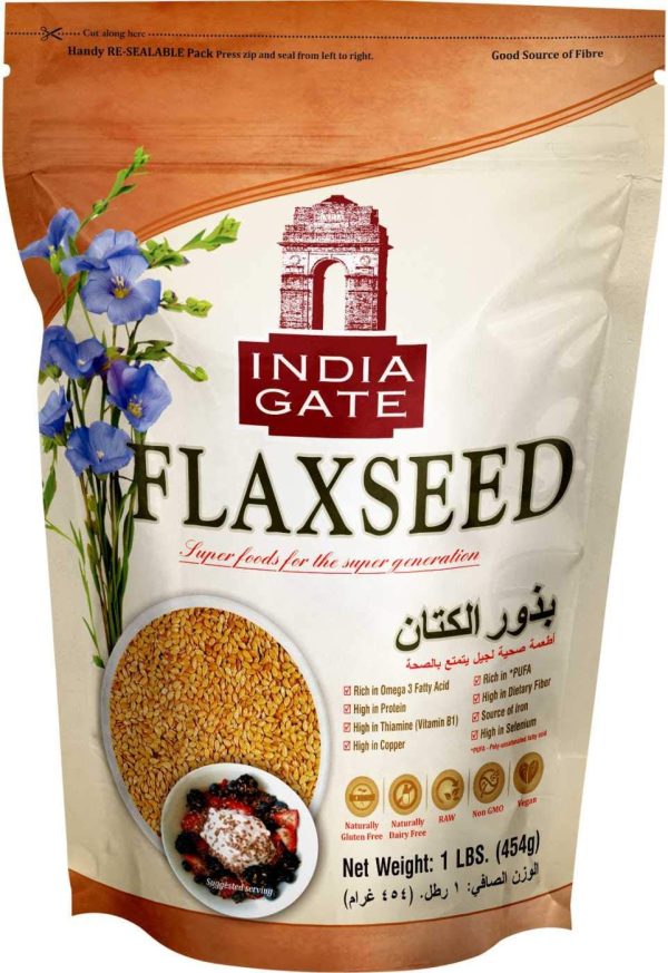 India Gate Flaxseeds 454gm Supply