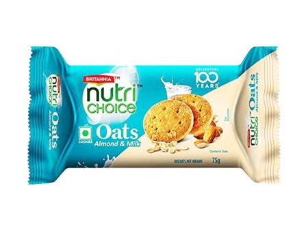 Britannia Nutri Choice Oats Almond Milk Cookies Discount