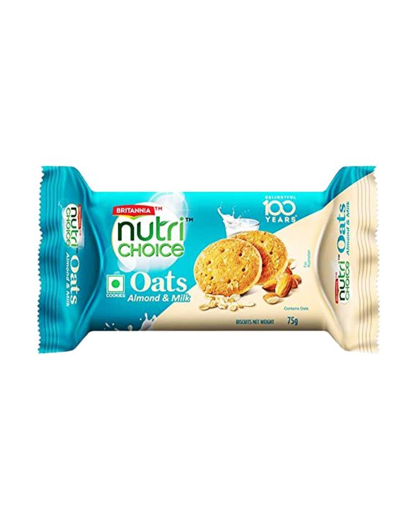 Britannia Nutri Choice Oats Almond Milk Cookies Discount