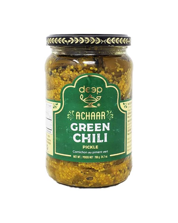 Deep Green Chili Pickle 700gm Fashion