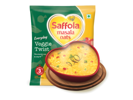 Saffola Masala Oats Veggie Twist 38g For Sale